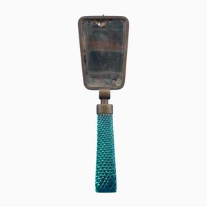 Portable Dressing Mirror in Green Glass and Bronze by Paolo Venini, 1890s
