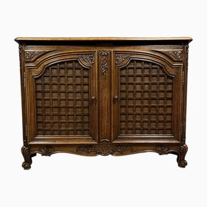 Louis XV Style Curved Wood Paneling Buffet, 1900