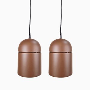 Lampes à Suspension Uni Vintage par Vagn Dyring pour Nordisk Solar, 1970s, Set de 2