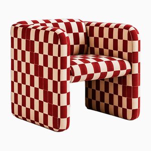 Chaise Capella à Carreaux Rouges par Hommés Studio