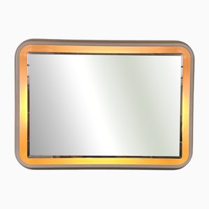 Large Backlit Mirror, Italy, 1970s