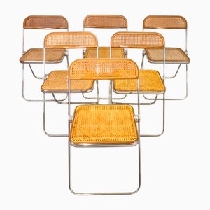 Plia Canè Folding Chairs by Giancarlo Piretti for Castelli, 1970s, Set of 6