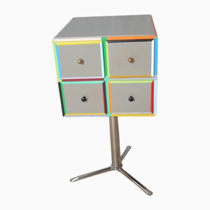 Cube with Drawers on Foot, 1950s