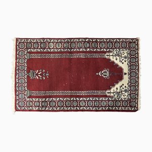 Tapis de Prière Mihrab Vintage Tissé à la Main, Pakistan, 1960s