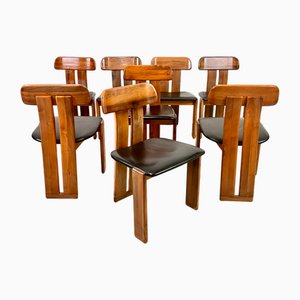 Sillas de comedor de Mario Marenco para Mobil Girgi, años 70. Juego de 8