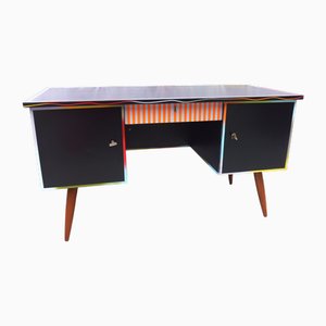 Bunter Vintage Schreibtisch, 1950er