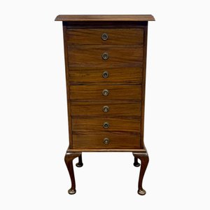 Mueble de música inglesa de caoba de principios del siglo XX