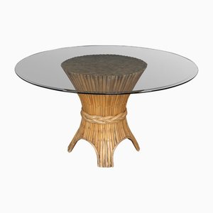 Vintage Dining Table by McGuire, 1970