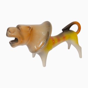 Sculpture Lion en Céramique par Roberto Rigon, 1970s