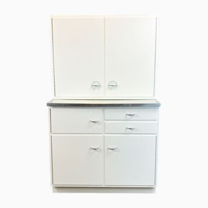 Armoires de Cuisine avec Plateau en Formica Chiné Bleu-Gris de Poggenpohl, 1950s, Set de 4