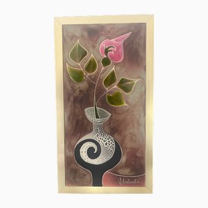 Ceramic Panel by Gilbert Valentin, 1970s