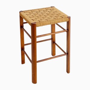 Wooden and Rope Stool, 1960s