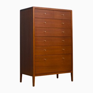 Cassettiera Mid-Century moderna in teak di Heals per Loughborough Furniture, anni '60