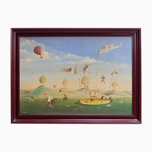 Miroslav Krofián, Landscape, 1990s, Oil on Canvas