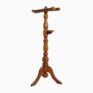 Vintage Turned Wood Valet Stand
