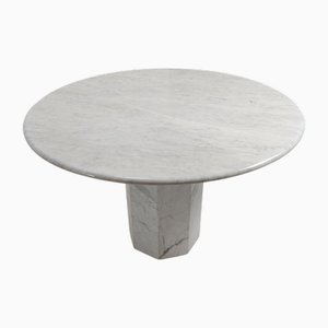Vintage Round Marble Dining Table, 1970s