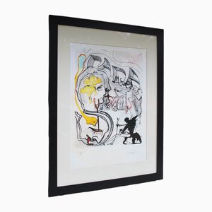 Salvador Dali, Angel of Dada, 1971, Lithograph, Framed