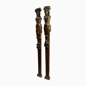 Antique Caryatids, 1600s, Set of 2