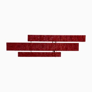 Red Wall Lamp by Uwe Mersch