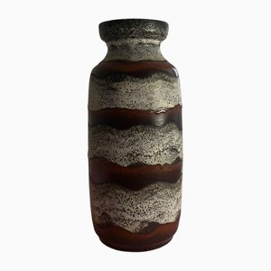 Brown and White Model 70-45 Floor Vase from Bay Keramik, West Germany