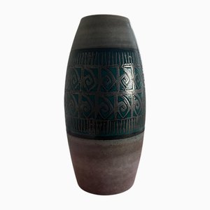 Petrol Grey Floor Vase 248-50 from Scheurich, West Germany