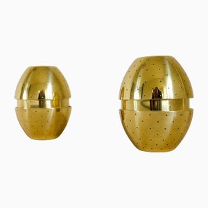 Suspensions Egg Mid-Century en Laiton par Hans-Agne Jakobsson, Suède, 1970s, Set de 2