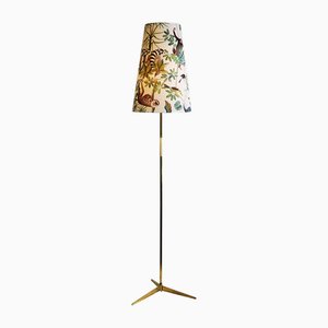 Moderne österreichische Midcentury Stehlampe aus Messing von JT Kalmar, 1950er