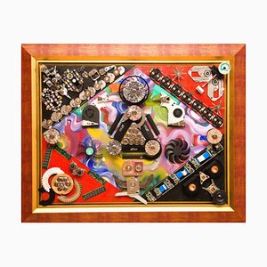 Goga Gomareli, Reflection, 2025, Acrylic & Mixed Media on Canvas