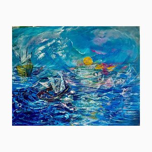 Manana Eloshvili, The Sea, 2010, Acrylic on Canvas