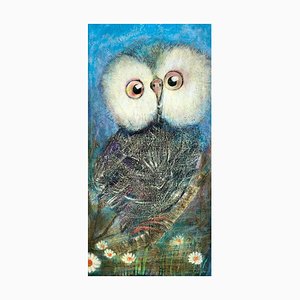Manana Eloshvili, Owl, 2016, Acrylic on Canvas