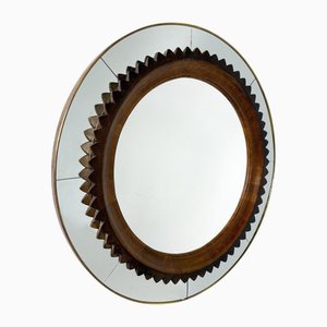 Mid-Century Modern Circular Wall Mirror by Fratelli Marelli, Italy, 1950s