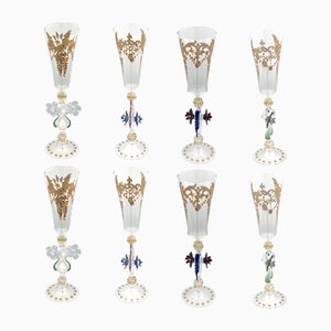Venetian Glasses, Set of 8