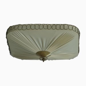 Schwedische Mid-Century Deckenlampe mit Messingdetails, 1950er