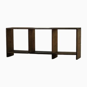 Rustic French Shelf in Patinated Oak, 1920s