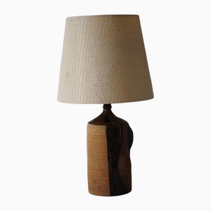 Vintage Danish Modern Earthern Ceramic Table Lamp, 1960s