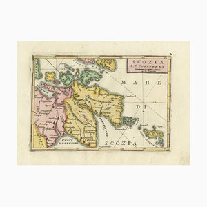 Antique Map of Scotland by Coronelli, 1690