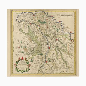 Antique Map of Roermond & Duchy of Guelders by Sanson Hand-Colored, 1667
