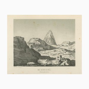 Dozy, Islamic Landscape with Mountain of Hira Mecca, 1863, Lithograph