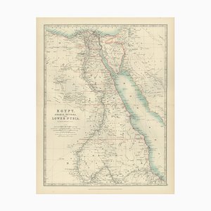 Mappa dell'Egitto e della Bassa Nubia, 1903