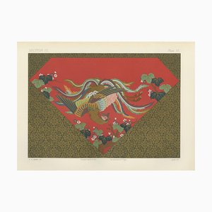 Audsley, Japanese Phoenix in Vibrant Flight, Lithograph, 1880s