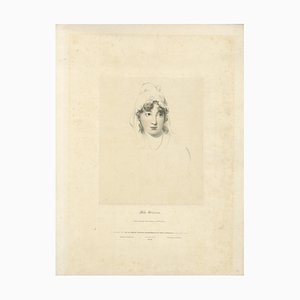 R.J. Lane A.R.A., Chalk Style Portrait of Miss Siddons, 1830, Print