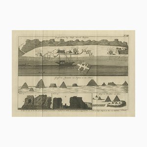 Ansichten von Sakkara und Dahshur und Theben Pyramiden, 1710, Papier