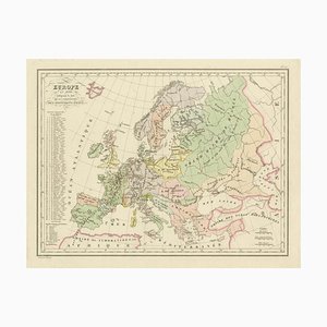 Antique Map of Europe, 1880