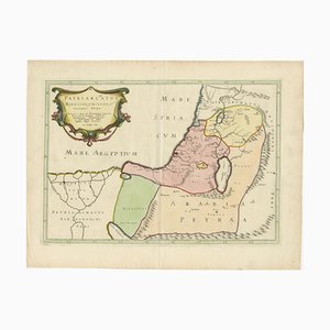 Karte des Lateinischen Patriarchats von Jerusalem von Melchior Tavernier