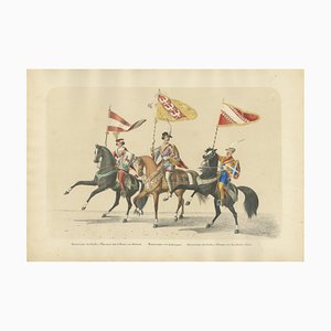 H. Jenny, Heraldic Procession Banner Bearers, 1855, Paper