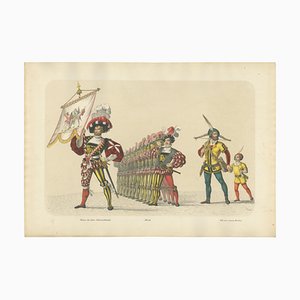 Heinrich Jenny, The Banner of the Swiss Confederation and William Tell, 1855, Lithographie sur Papier