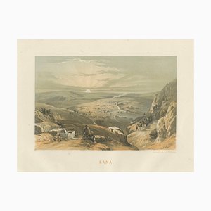 David Roberts, Cana Biblical Landscape in Southern Lebanon, 1862, Chromolithograph