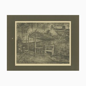 Vincent Van Gogh, Terrasse eines Cafés mit Pergola 1928, Portfolio Print