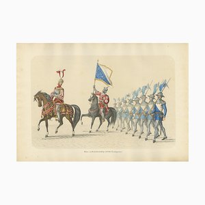 H. Jenny, Procession Suisse, 1855, Papier