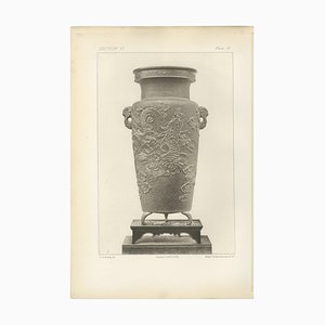 G. A. Audsley, Ornamental Vase with Dragon Motif, 1884, Paper